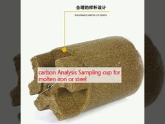 Análisis de carbono Taza de muestreo para hierro fundido o acero