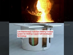 Sistema de horno de fusión por inducción de bajo mantenimiento para la fusión de cobre Tecnología desarrollada por el propio