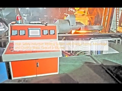 Sistema de fusión por inducción de alta seguridad con ventaja de ahorro de energía y flujo de agua de refrigeración de 5-10L/min