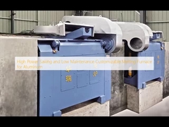 Gran ahorro de energía y bajo mantenimiento Horno de fusión personalizable para aluminio