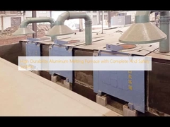 Horno de fusión de aluminio de alta durabilidad con sistema completo y de seguridad