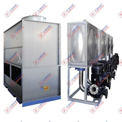 Ahorro de energía Torre de refrigeración cerrada con durabilidad Bajo consumo de energía y niveles mínimos de ruido