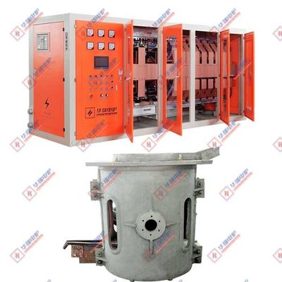 Fuego de inducción de cáscara de aluminio de alta durabilidad para la eficiencia de seguridad de la fusión de cobre