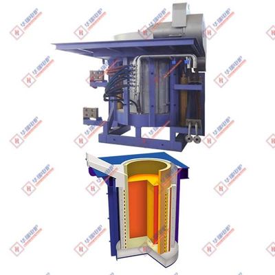 Horno de fusión por inducción de 660 V Bajo consumo de energía 3500 kW
