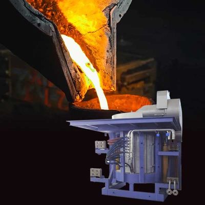 Máquina de fundición de acero con inducción de bajo ruido con bajo mantenimiento