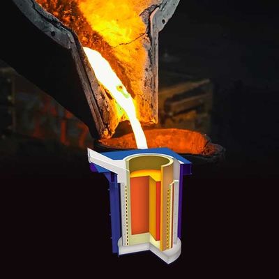 Fuego de fusión de acero de fusión rápida de metal Bajo mantenimiento Seguridad completa confiable