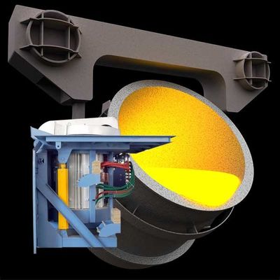 Fuego de fusión de metales de frecuencia media Sistema de horno de inducción industrial Ahorro de energía