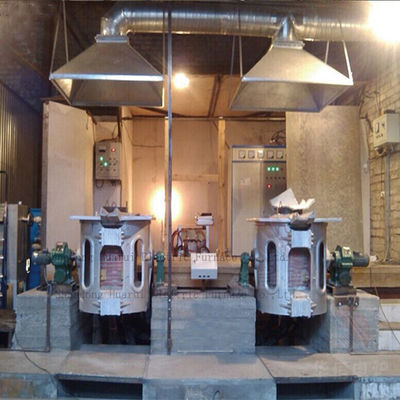 Fuego de fusión por inducción eléctrica industrial con 530 consumos de fusión de hierro