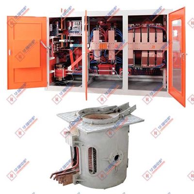 Ahorro de energía Fuego de inducción de fusión de aluminio compacto