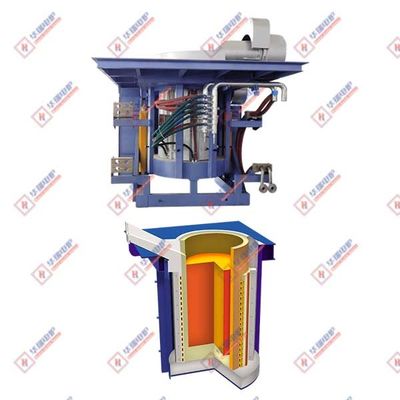 Sistema de horno de fusión por inducción de aluminio liso Ahorro de energía