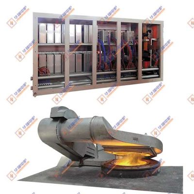 Horno de inducción de frecuencia media para la fusión de acero