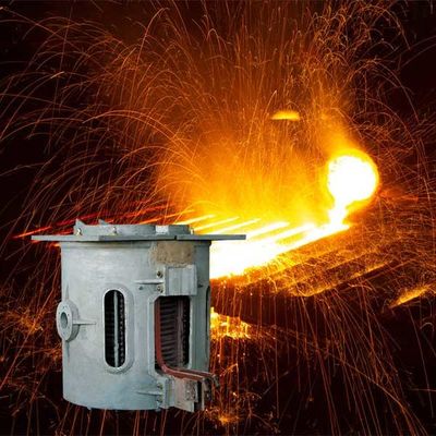 Horno de fusión de hierro y acero personalizado con bajo mantenimiento y frecuencia media