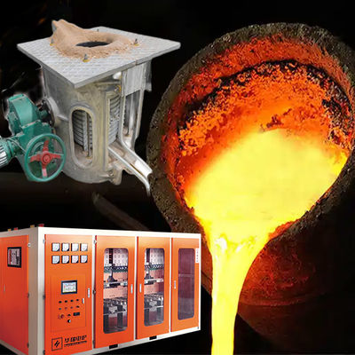 15%-20% de ahorro de energía Horno de fusión por inducción de metal con fiabilidad de seguridad