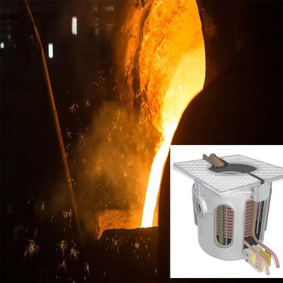 Sistema de horno de fusión por inducción de bajo mantenimiento para la fusión de cobre Tecnología desarrollada por el propio