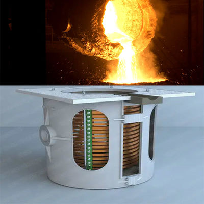 Sistema de horno de fusión por inducción de bajo mantenimiento para la fusión de cobre Tecnología desarrollada por el propio